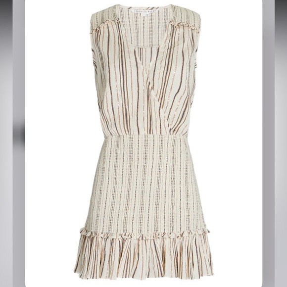 Veronica Beard Cox Smocked Striped Mini Dress - Picture 8 of 15